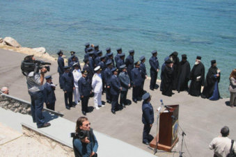 Herdenkingsmonument omgekomen piloot Pigadia Karpathos