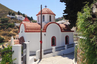 Kapel langs de weg in Volada Karpathos Griekenland
