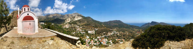 Panorama bij Kastro Volada Karpathos