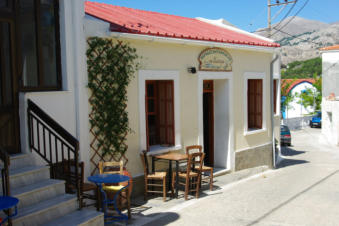 Café in Piles op Karpathos Griekenland