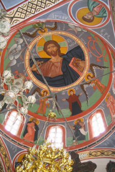 Plafondschildering in kapel van Spoa